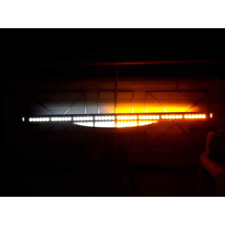 126cm Πορτοκαλί-Άσπρο μαγνητική διπλή μπάρα φάρος 102 LED 306w 12v
