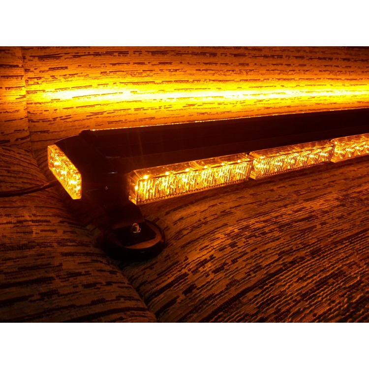 126cm Πορτοκαλί μαγνητική διπλή μπάρα φάρος 102 LED 306w 12v