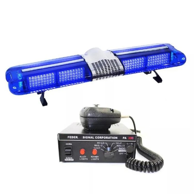 130cm Μπλε φάρος Led οροφής με ενσωματωμένη σειρήνα 200w