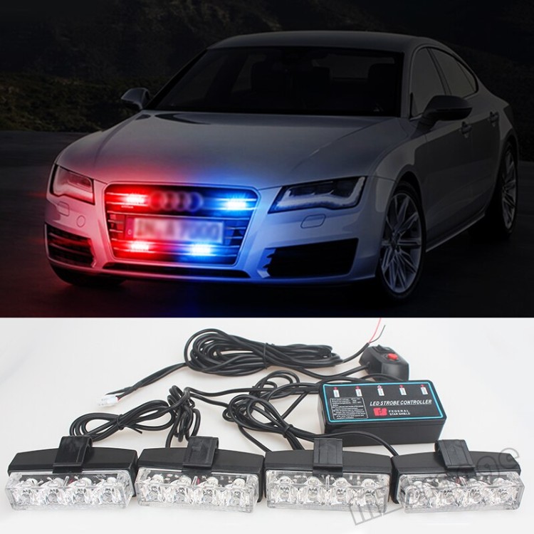 16 Led Strobe κιτ 21 mode 30w για την μάσκα οχημάτων 12v