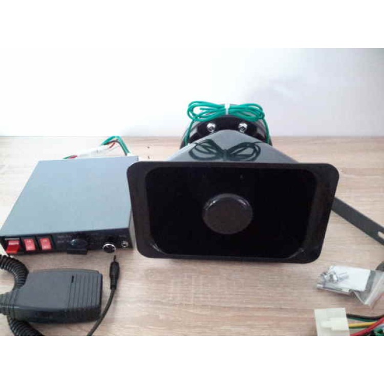 200W 12V Επαγγελματική σειρήνα με μικρόφωνο 12V