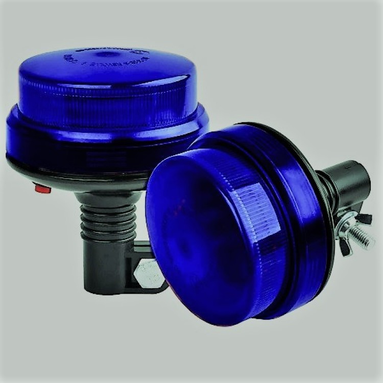 24W Μπλε φάρος Led Strobe 12/24V με 7 Mode