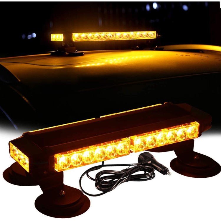 90w Διπλή μαγνητική πορτοκαλί μπάρα - φάρος 30 LED Strobe