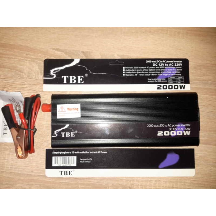 Inverter αυτοκινήτου από DC 12V σε AC 220V 2000w
