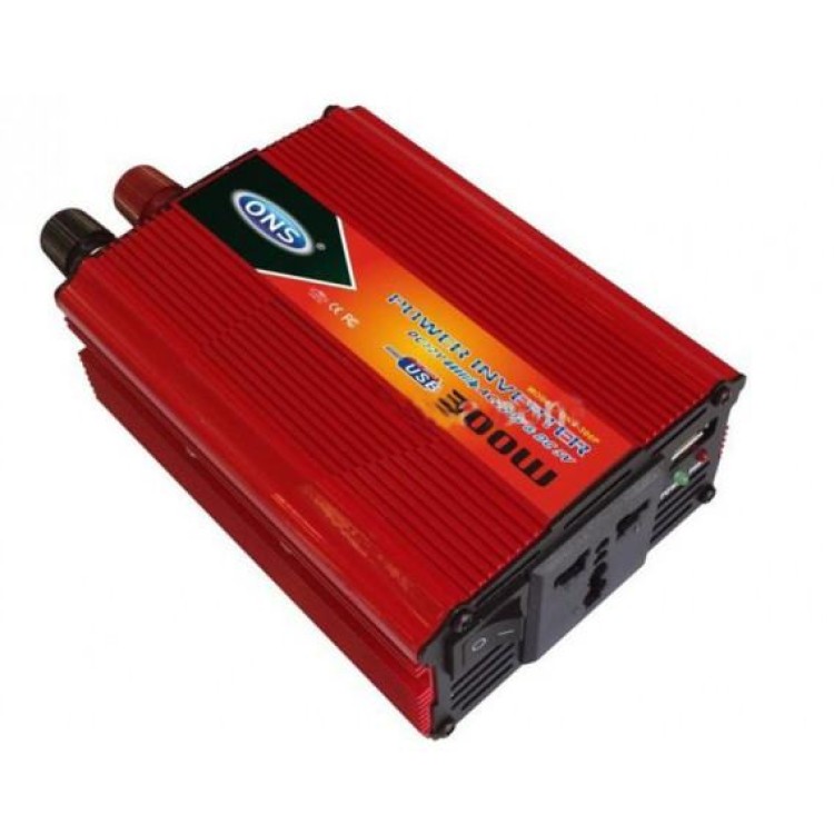 Inverter αυτοκινήτου από DC 12V σε AC 220V με έξοδο USB 5V 300W