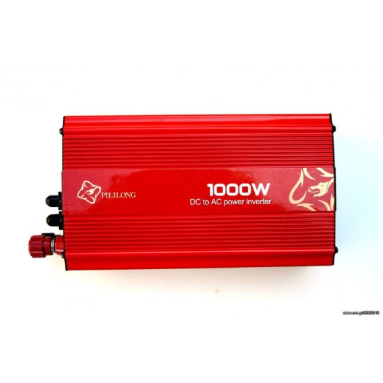Inverter αυτοκινήτου από DC 12V σε AC 220V με έξοδο USB 5V – 1000W