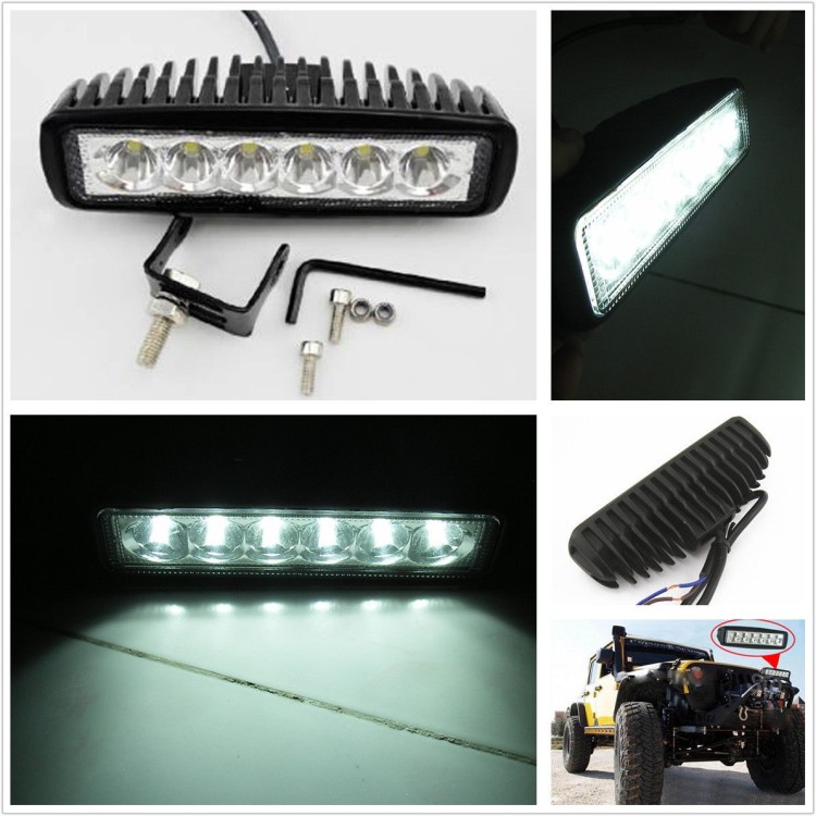 LED προβολείς moto-ieep-offroad 18W (2 ΤΕΜ)