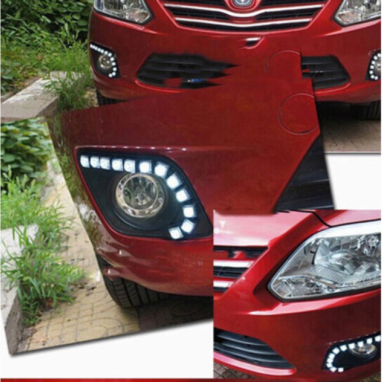 Led φώτα ημέρας εύκαμπτα και αυτοκόλλητα(2x12Led)