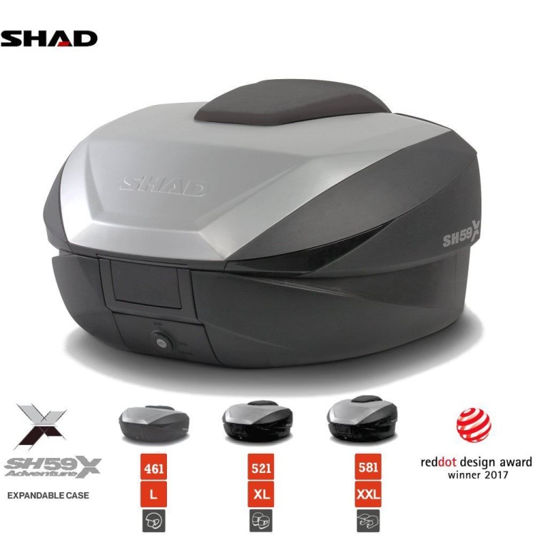 Shad SH59X Expandable Βαλίτσα, Μπαγκαζιέρα Μοτοσυκλέτας