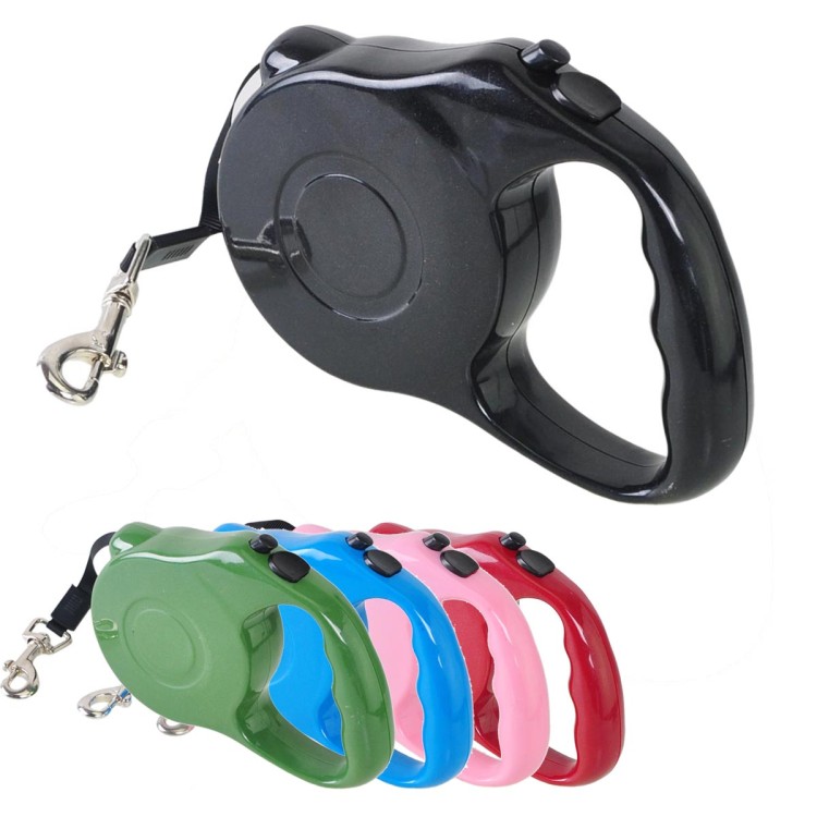 Αυτόματο ρυθμιζόμενο λουρί σκύλου με ιμάντα 5 μέτρα