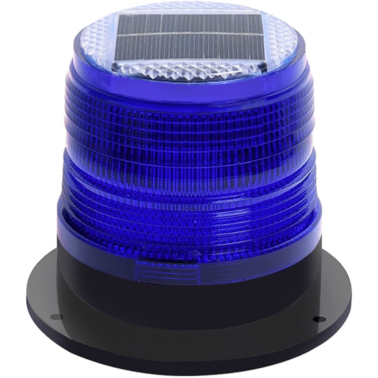 Ηλιακός μαγνητικός μπλε φάρος 8 Led αδιάβροχος