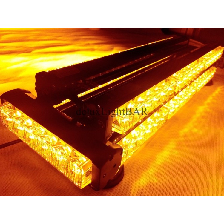 Μαγνητική διώροφη πορτοκαλί μπάρα 252w φάρος LED Strobe ασφαλείας