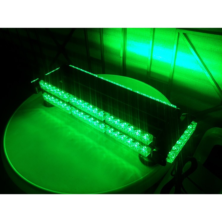 Μαγνητική διώροφη πράσινη μπάρα 252w φάρος LED Strobe Security