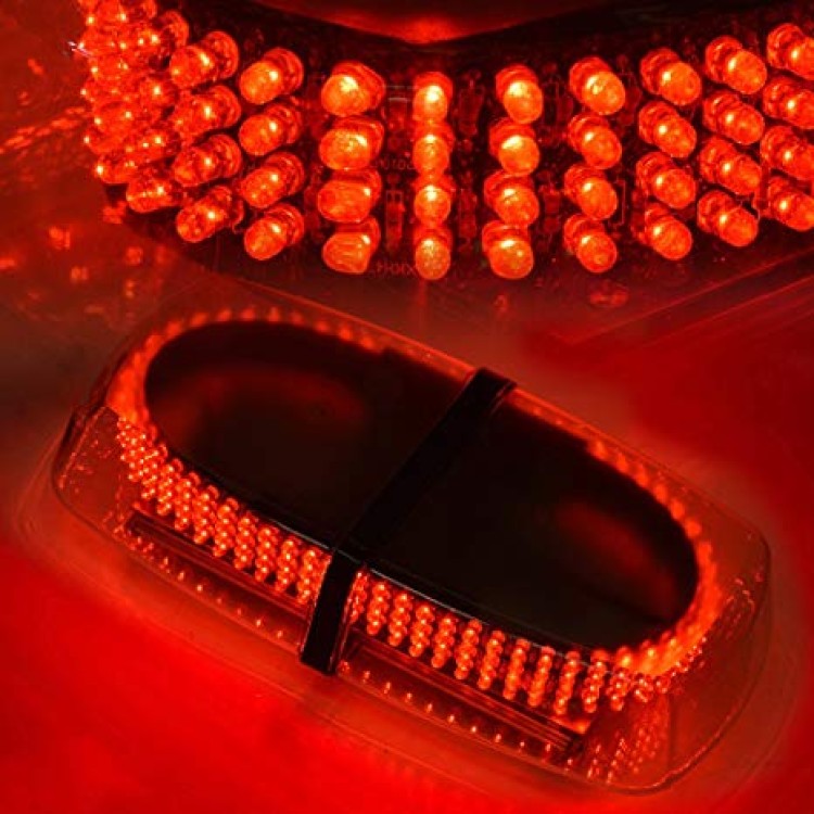 Μαγνητικός κόκκινος φάρος 12/24V Strobe Light Bar 240 Led