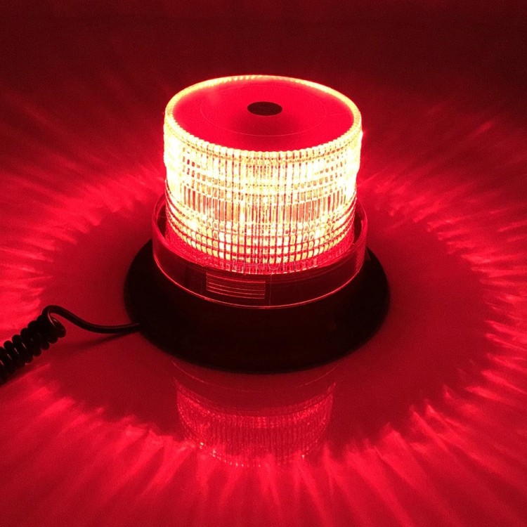 Μαγνητικός κόκκινος φάρος οροφής 15W 30 Led 12/24V