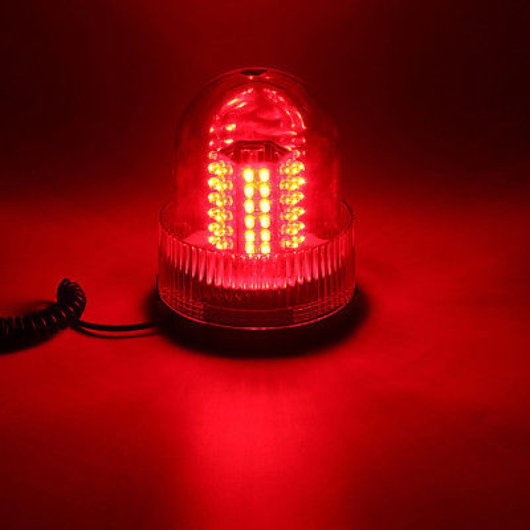 Μαγνητικός κόκκινος φάρος οροφής με 80 Led 12V