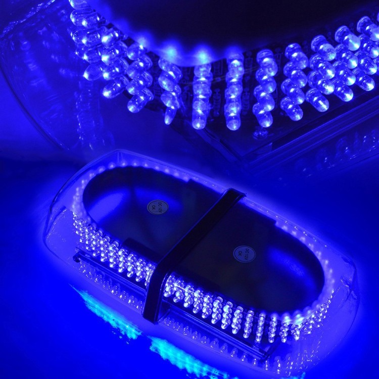 Μαγνητικός μπλέ φάρος 12V Strobe Light Bar 240 Led