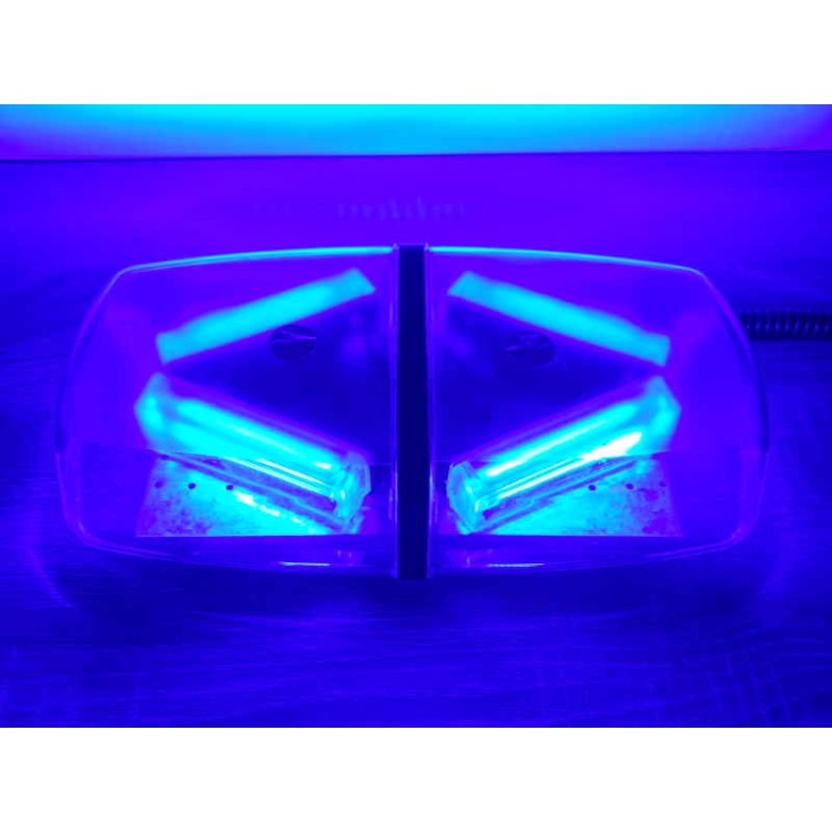 Μαγνητικός μπλέ φάρος οροφής 12V COB LED 40W strobe