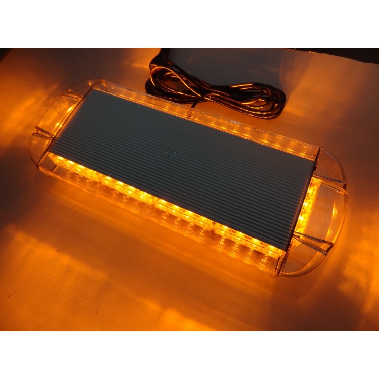 Μαγνητικός πορτοκαλί Φάρος 55cm 12V/24V Strobe 48w