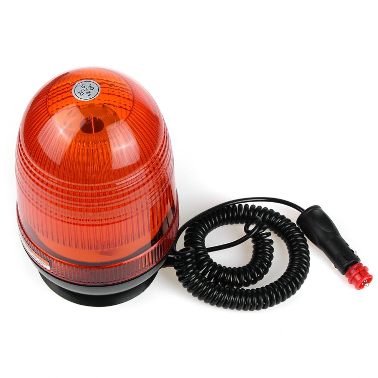 Μαγνητικός πορτοκαλί φάρος με 80 LED 12-24V 32W