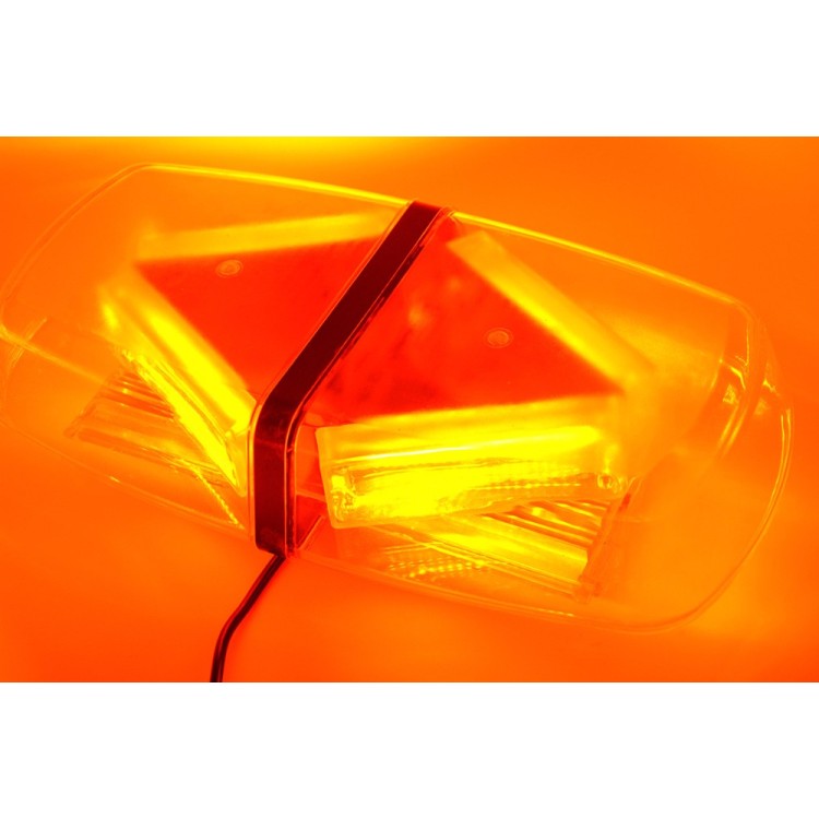 Μαγνητικός πορτοκαλί φάρος οροφής 12V COB LED 40W