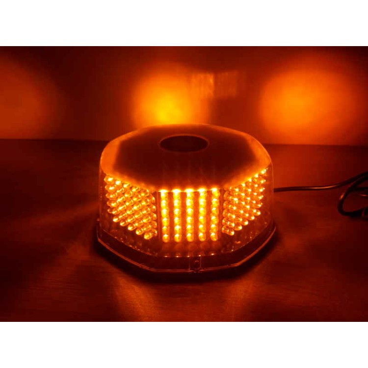 Μαγνητικός πορτοκαλί φάρος οροφής strobe 12V 240 Led 15w