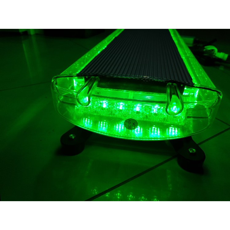 Μαγνητικός πράσινος φάρος 55cm 12V Strobe 48w(Rolinger)