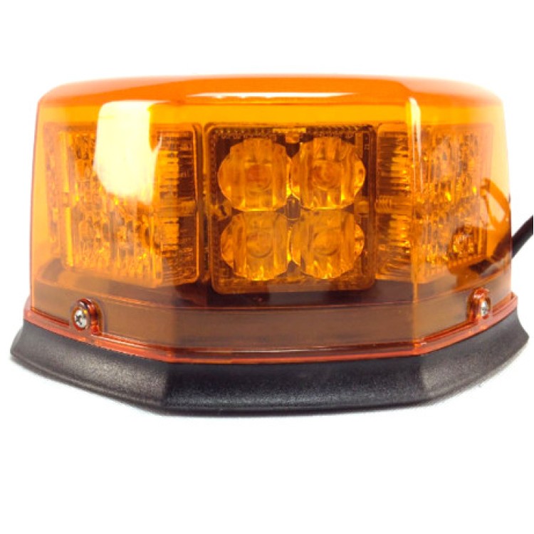 Μαγνητικός Φάρος 32 Led πορτοκαλί strobe 12V