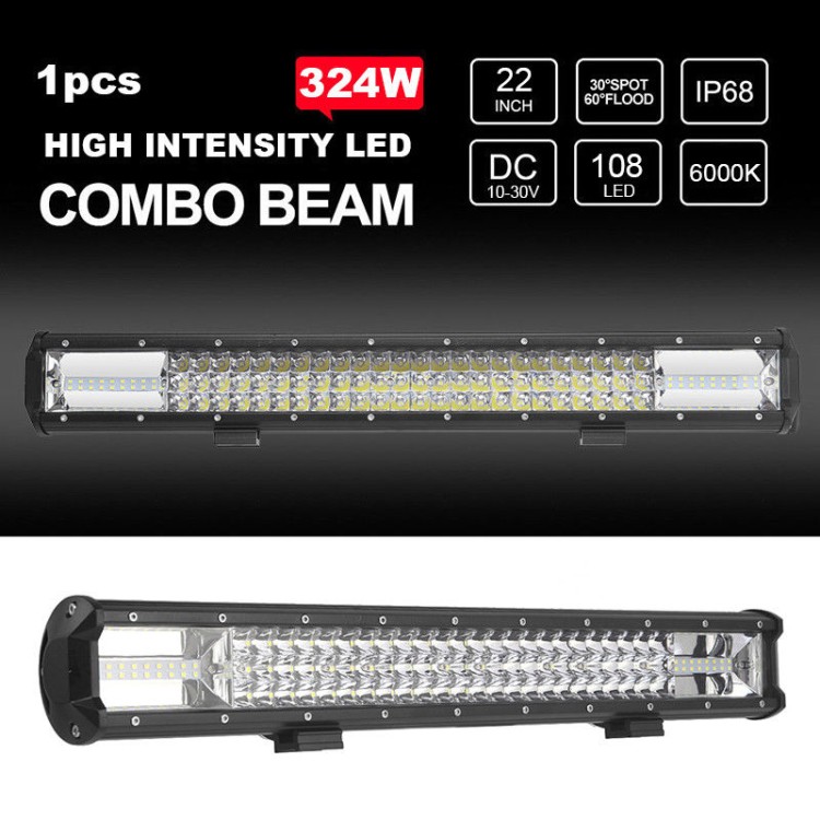 Μπάρα προβολέας 324w TRI-ROW Combo 108 Led