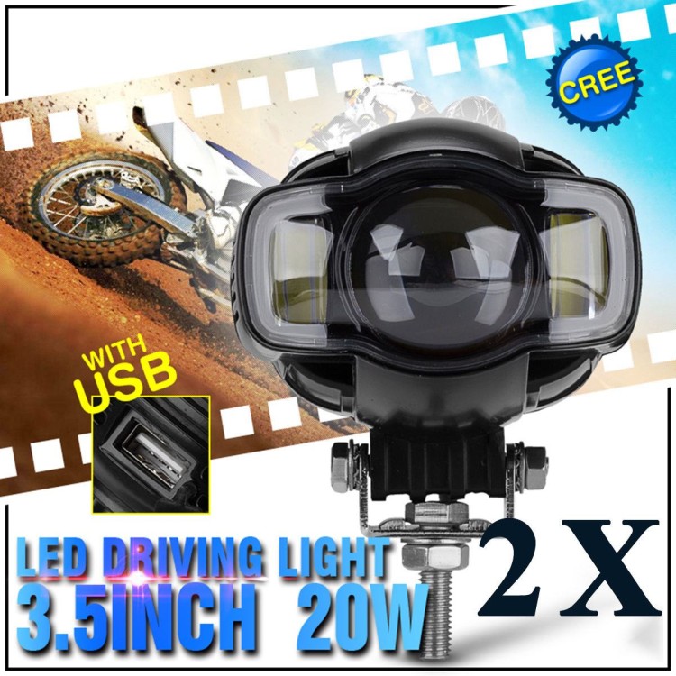 Προβολάκια μοτοσυκλέτας LED 20W 9V-85V