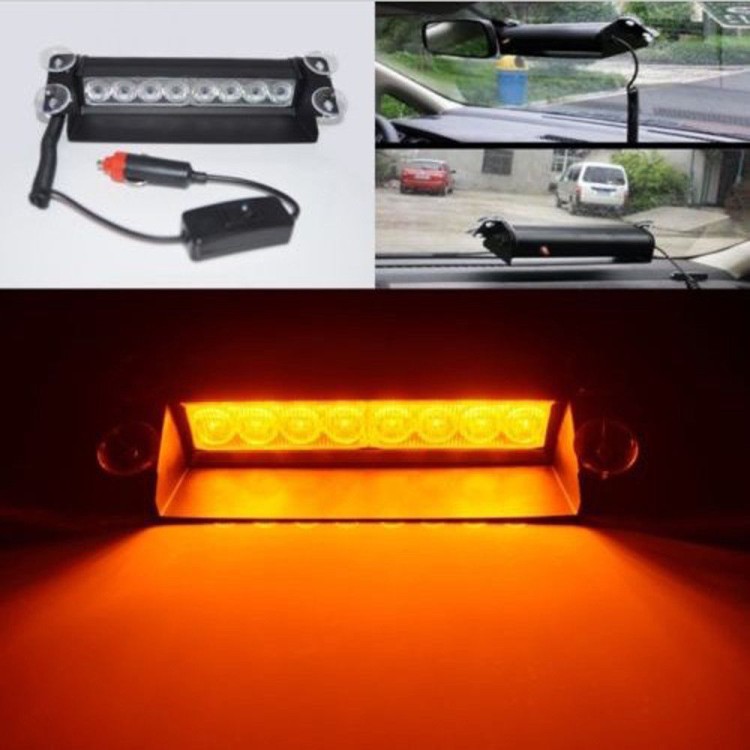 Προειδοποίηση όχηματος έκτακτης ανάγκης strobe Flash Light 8-LED