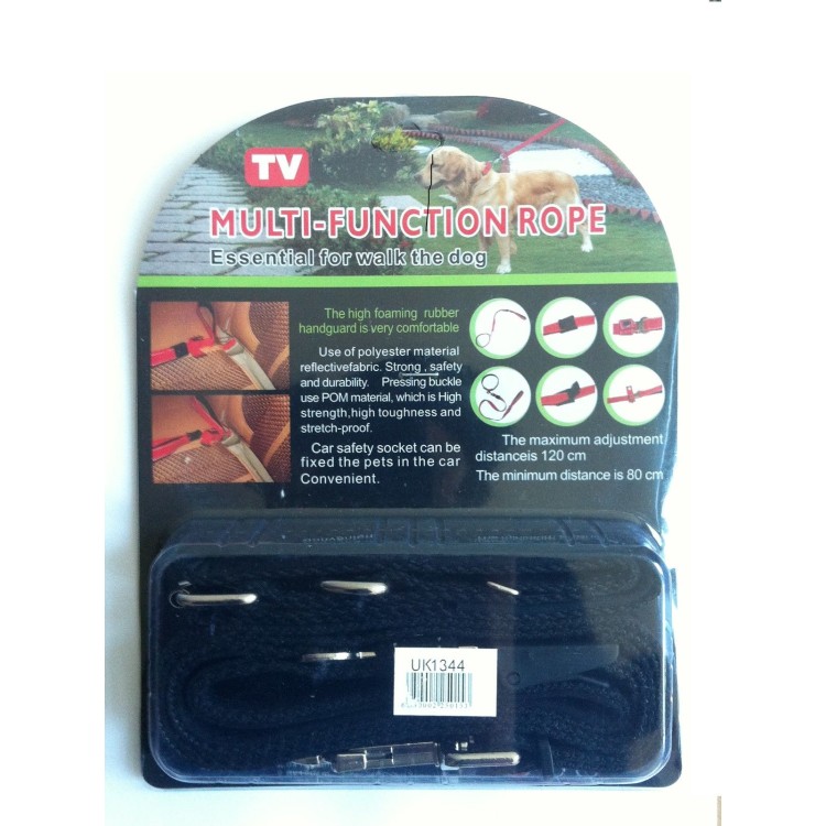 Ρυθμιζόμενο κολάρο με λουρί σκύλου 120cm και Ασφάλεια αυτοκινήτου