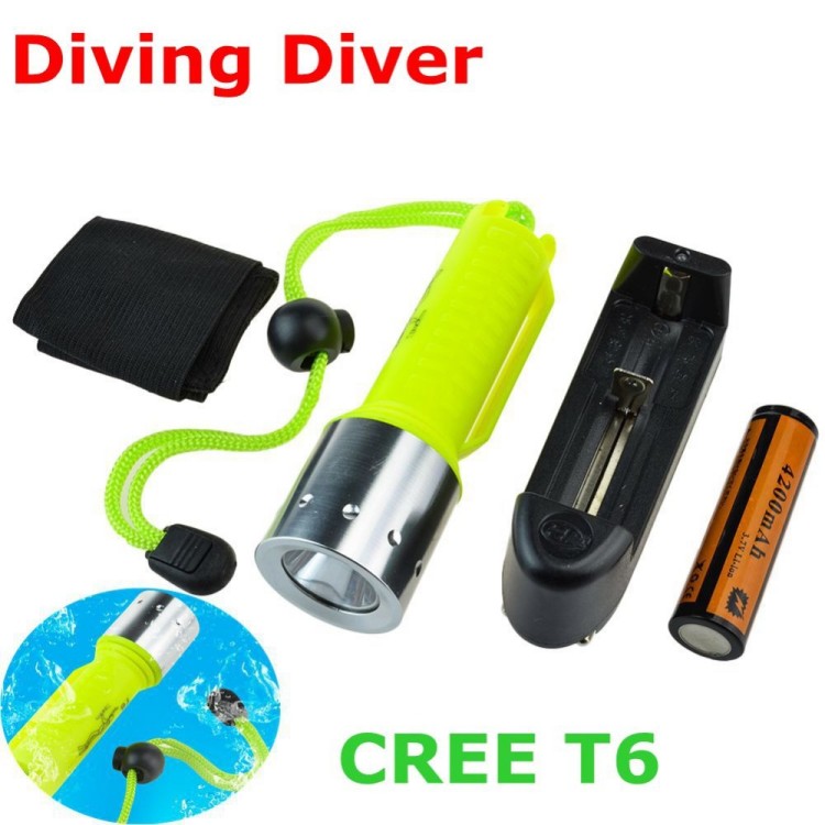 Φακός καταδύσεως Led 1600 Lm 25 μέτρα βάθος