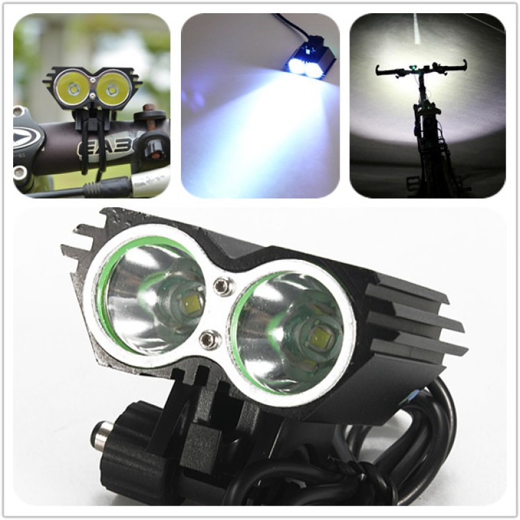 Φακός ποδηλάτου Led 5000 Lm + μπαταρία Li-ion 6400mAh