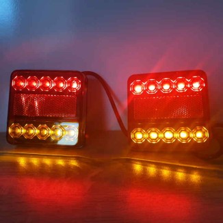 Φανάρια 2 x 10 LED 12V/24V για Τρέιλερ, Τροχόσπιτα