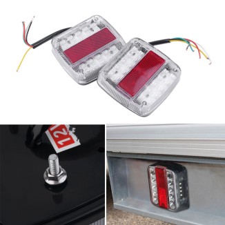 Φανάρια 2 x 14 LED 12V για Τρέιλερ, Τροχόσπιτα