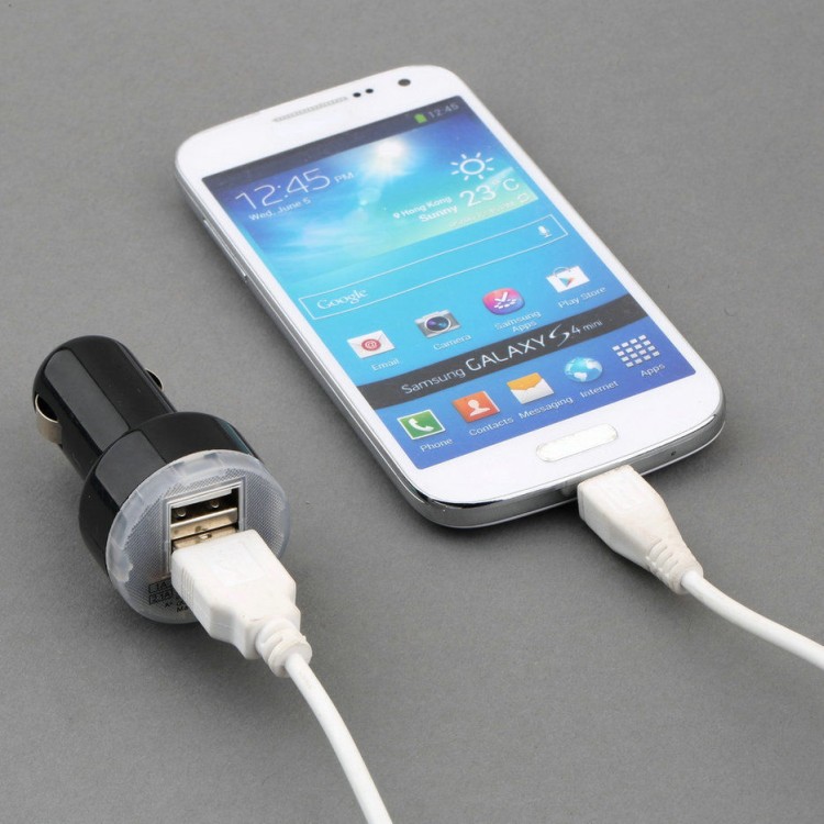 Φορτιστής αναπτήρα αυτοκινήτου με 2 usb