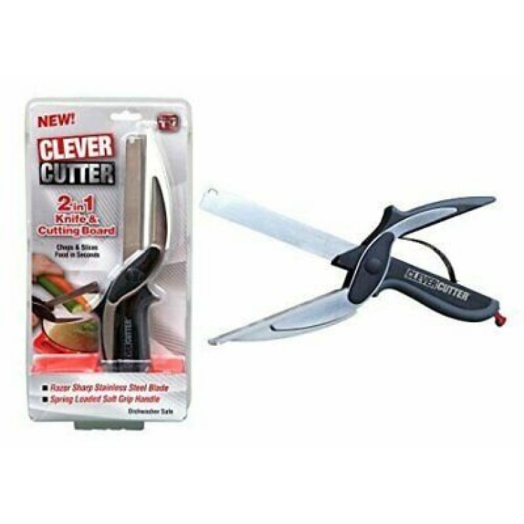 Ψαλίδι κουζίνας μαχαίρι κοπής Cutter 2-IN-1 Smart Cutter
