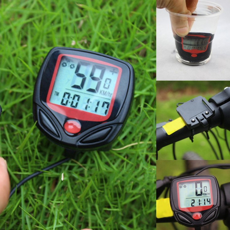 Ψηφιακός αδιάβροχος υπολογιστής με Lcd οθόνη ποδηλάτου