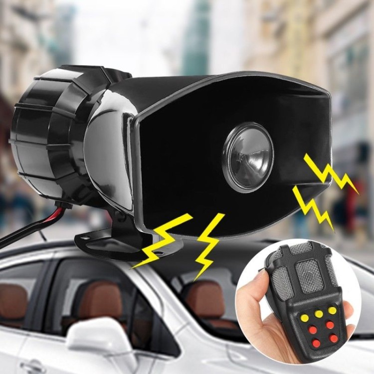 100W σειρήνα μεγάφωνο max 300db με 7 Ήχους και 1 μικρόφωνο 12V