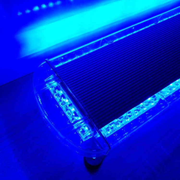 120cm Μπλέ Φάρος Μπάρα Οροφής 12V Strobe 88 Led