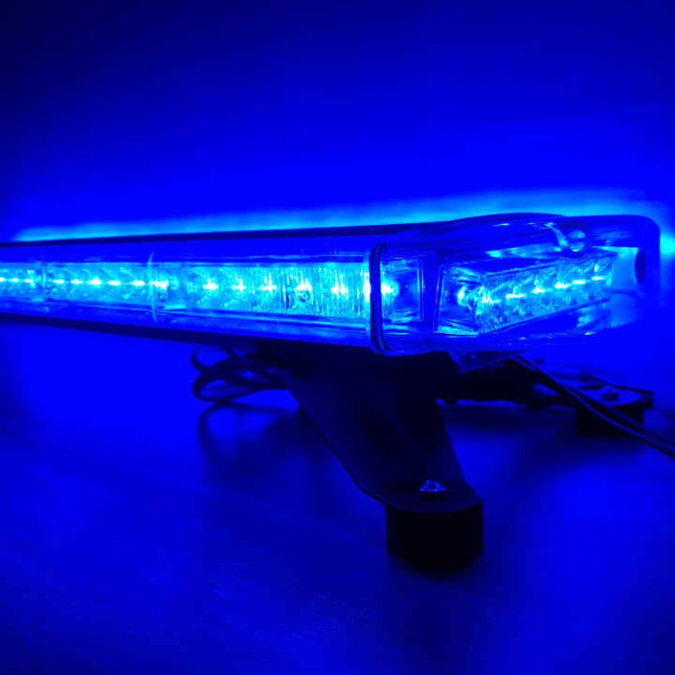 120cm Μπλέ Φάρος Μπάρα Οροφής 12V Strobe 88 Led
