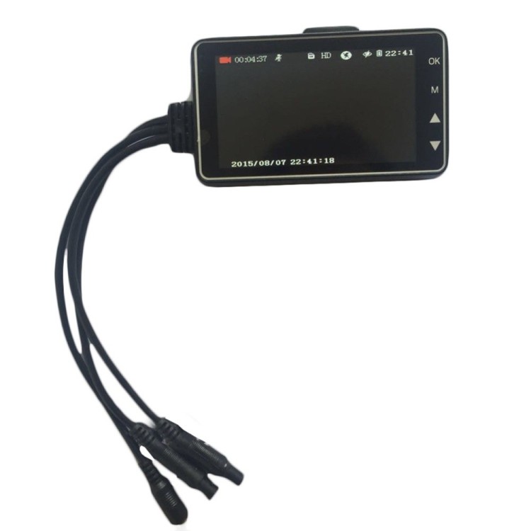 Μοτοσικλέτας διπλή κάμερα καταγραφής με οθόνη 3 Full HD