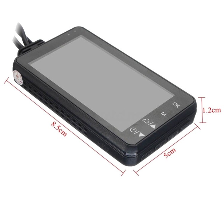 Μοτοσικλέτας διπλή κάμερα καταγραφής με οθόνη 3 Full HD