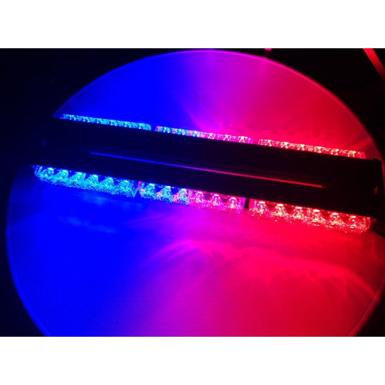 108w Διπλή μαγνητική Μπλέ-Κόκκινη μπάρα - φάρος LED Strobe