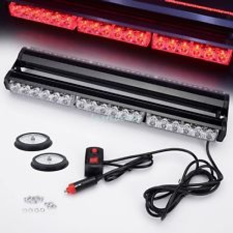 126w Διπλή μαγνητική κόκκινη μπάρα - φάρος 42 LED Strobe