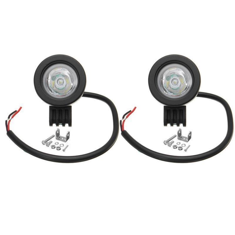 2x10W Cree Led στρόγγυλοι προβολείς μοτοσυκλέτας Jeep