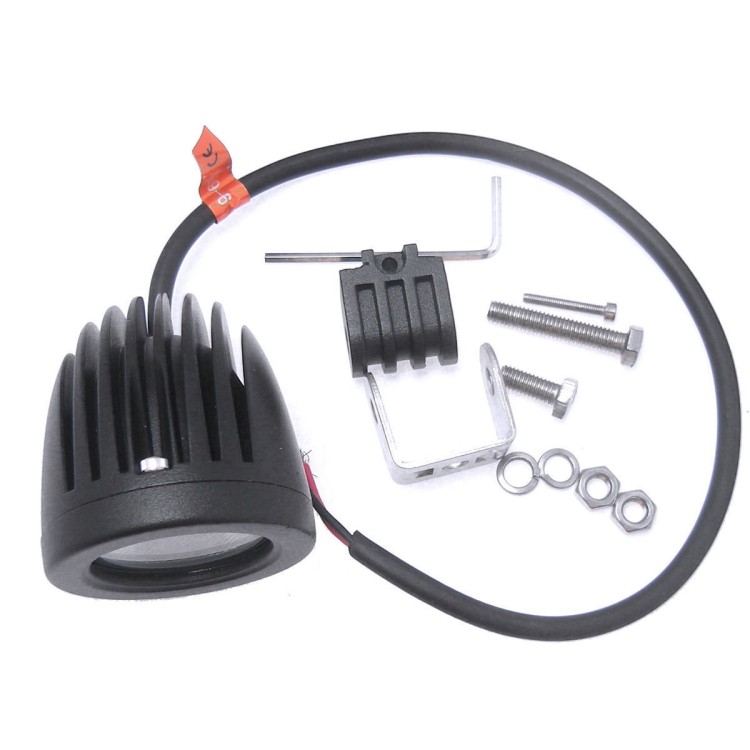 2x10W Cree Led στρόγγυλοι προβολείς μοτοσυκλέτας Jeep