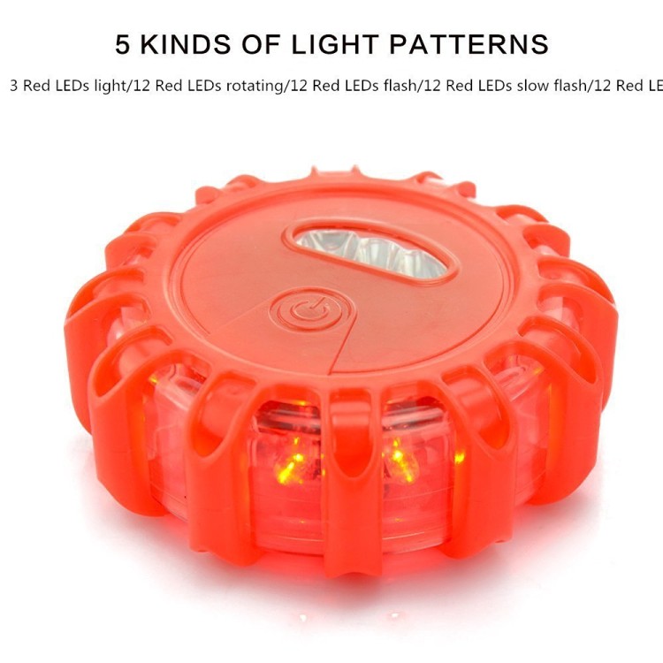 Φορητός μαγνητικός κοκκινος φάρος Led εκτάκτης ανάγκης