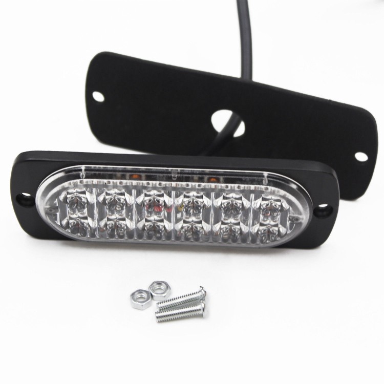 2x36W 12LED Προειδοποίηση έκτακτης ανάγκης Strobe πορτοκαλί 12-24V